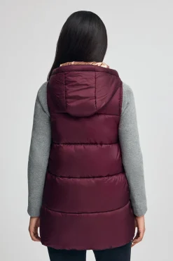Polo Club Vestes*Veste sans manches matelassée bordeaux avec logo Bourgogne