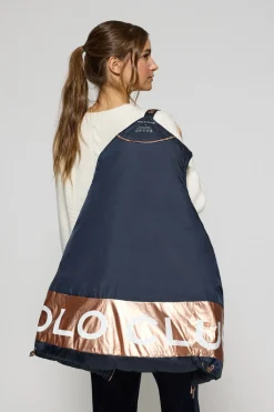 Polo Club Vestes*Veste sans manches matelassée Ice avec capuche fixe et détails Bleu Marine