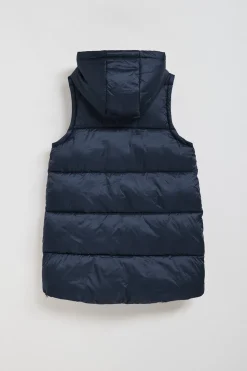 Polo Club Vestes*Veste sans manches matelassée Ice avec capuche fixe et détails Bleu Marine