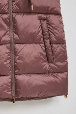 Polo Club Vestes*Veste sans manches matelassée Ice avec capuche fixe et détails Rose taupe