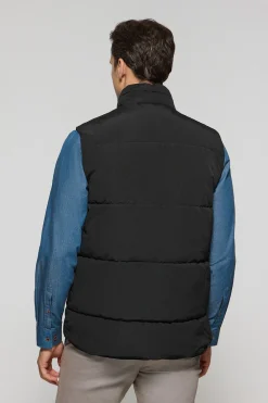 Polo Club Vestes*Veste sans manches e matelassée à écusson caoutchouté Noir
