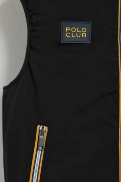 Polo Club Vestes*Veste sans manches e légère avec capuche fixe et détails Noir