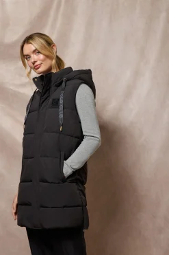 Polo Club Vestes*Veste sans manches e Tokio avec capuche amovible et détails Noir