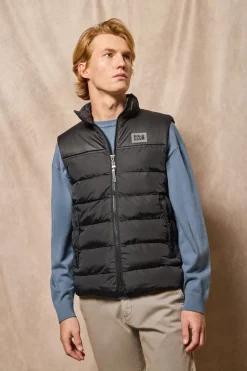 Polo Club Vestes*Veste sans manches e ultra-légère à écusson caoutchouté Noir