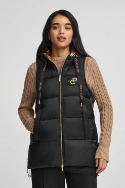 Polo Club Vestes*Veste sans manches rembourrée e avec logo Noir