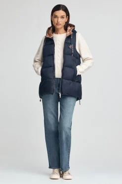 Polo Club Vestes*Veste sans manches rembourrée avec logo Bleu Marine