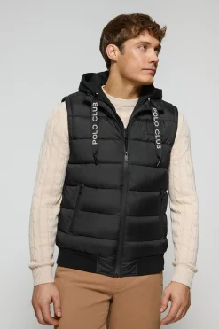 Polo Club Vestes*Veste sans manches rembourrée e Canyon avec des détails Noir