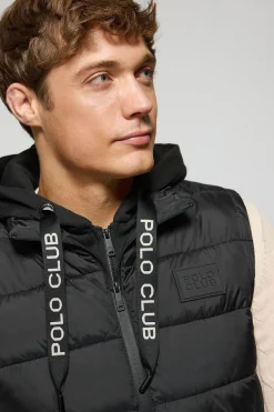 Polo Club Vestes*Veste sans manches rembourrée e Canyon avec des détails Noir