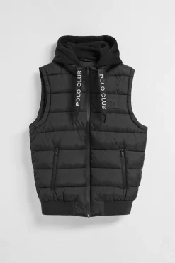 Polo Club Vestes*Veste sans manches rembourrée e Canyon avec des détails Noir