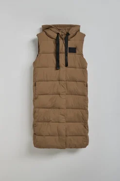 Polo Club Vestes*Veste sans manches Siena marron à capuche fixe et détails Brun