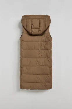 Polo Club Vestes*Veste sans manches Siena marron à capuche fixe et détails Brun