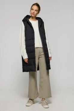 Polo Club Vestes*Veste sans manches Siena e à capuche fixe et détails Noir