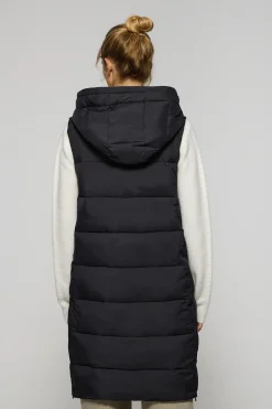 Polo Club Vestes*Veste sans manches Siena e à capuche fixe et détails Noir