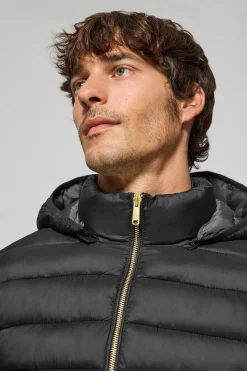 Polo Club Vestes*Veste sans manches ultralight e Corey à capuche amovible et broderie PC Noir