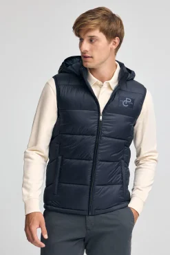Polo Club Vestes*Veste sans manches ultralight avec logo Bleu Marine