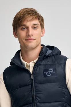 Polo Club Vestes*Veste sans manches ultralight avec logo Bleu Marine