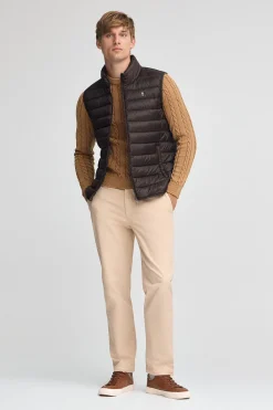 Polo Club Vestes*Veste sans manches ultralight chocolat foncé avec logo Rigby Go Chocolat noir