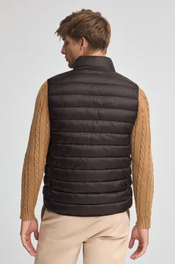 Polo Club Vestes*Veste sans manches ultralight chocolat foncé avec logo Rigby Go Chocolat noir