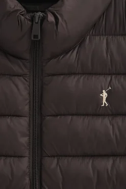 Polo Club Vestes*Veste sans manches ultralight chocolat foncé avec logo Rigby Go Chocolat noir