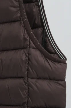 Polo Club Vestes*Veste sans manches ultralight chocolat foncé avec logo Rigby Go Chocolat noir
