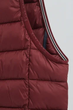Polo Club Vestes*Veste sans manches ultralight avec logo Rigby Go Grenat