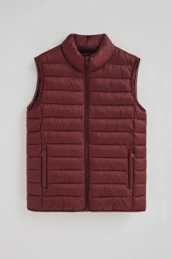 Polo Club Vestes*Veste sans manches ultralight avec logo Rigby Go Grenat