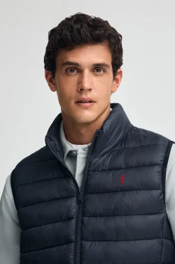 Polo Club Vestes*Veste sans manches ultralight avec logo Rigby Go Bleu Marine