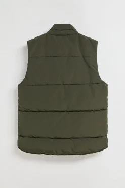 Polo Club Vestes*Veste sans manches e matelassée à écusson caoutchouté Vert