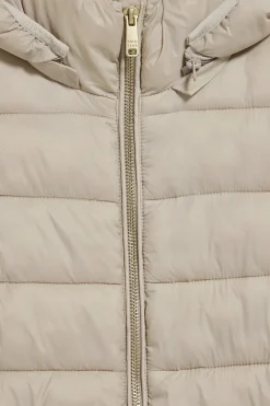 Polo Club Vestes*Veste ultralight beige foncé Cintia à capuche amovible et broderie PC Beige Oscuro