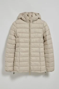 Polo Club Vestes*Veste ultralight beige foncé Cintia à capuche amovible et broderie PC Beige Oscuro