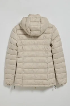 Polo Club Vestes*Veste ultralight beige foncé Cintia à capuche amovible et broderie PC Beige Oscuro