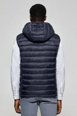 Polo Club Vestes*Veste ultralight Pau à capuche amovible et broderie PC Bleu Marine