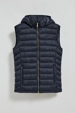 Polo Club Vestes*Veste ultralight Pau à capuche amovible et broderie PC Bleu Marine