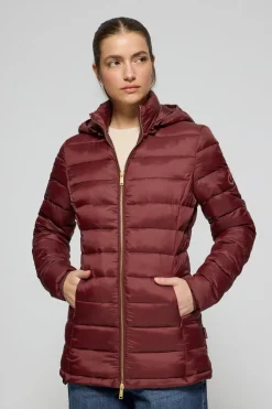 Polo Club Vestes*Veste ultralight Cintia à capuche amovible et broderie PC Grenat