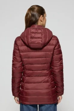 Polo Club Vestes*Veste ultralight Cintia à capuche amovible et broderie PC Grenat