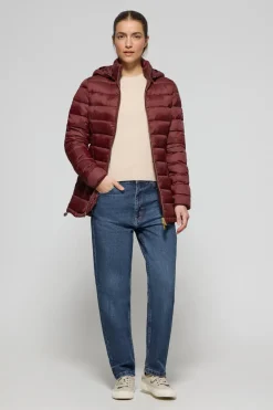 Polo Club Vestes*Veste ultralight Cintia à capuche amovible et broderie PC Grenat
