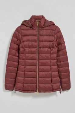 Polo Club Vestes*Veste ultralight Cintia à capuche amovible et broderie PC Grenat
