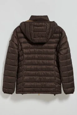 Polo Club Vestes*Veste ultralight marron Corey à capuche amovible et broderie PC Marron foncé