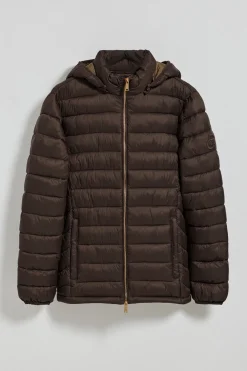 Polo Club Vestes*Veste ultralight marron Corey à capuche amovible et broderie PC Marron foncé