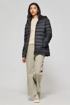 Polo Club Vestes*Veste ultralight e Cintia à capuche amovible et broderie PC Noir