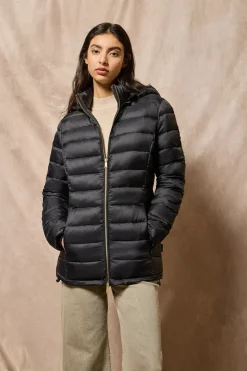 Polo Club Vestes*Veste ultralight e Cintia à capuche amovible et broderie PC Noir