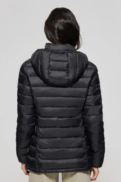 Polo Club Vestes*Veste ultralight e Cintia à capuche amovible et broderie PC Noir