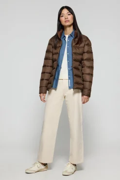 Polo Club Vestes*Veste ultralight Susanne marron avec écusson Rigby Go Brun