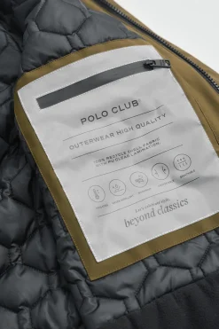Polo Club Vestes*Veste Voguel kaki foncé avec logo Kaki foncée