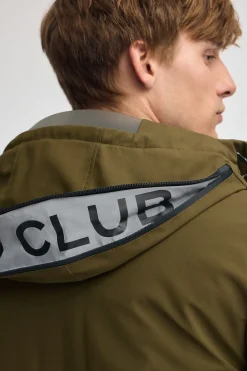 Polo Club Vestes*Veste Voguel kaki foncé avec logo Kaki foncée