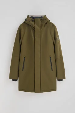 Polo Club Vestes*Veste Voguel kaki foncé avec logo Kaki foncée